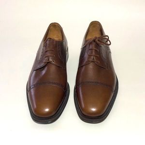 Mario Pellino all leather men’s cap toe oxford